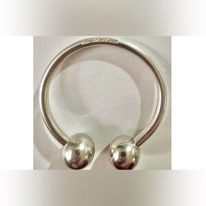 Tiffany & Co. Vintage 925 Sterling Silver Lrg Horseshoe Screwball Keyring + COA